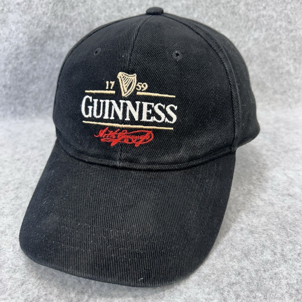 Guinness 1759 Arthur Guinness Signature Strapback Dad Hat Black Adjustable